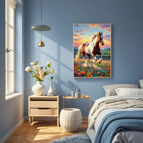 Miniatura 4 de TINDAY Kit de pintura por números de caballo por números, para adultos, pintura por números, kits de pintura para adultos, lienzo para adultos