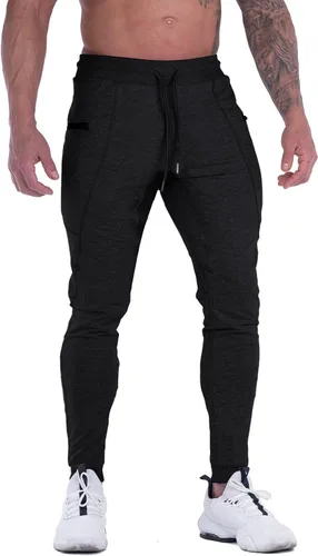 MAIKANONG Pantalones deportivos ajustados para hombre, pantalones de entrenamiento para gimnasio, correr, atletismo, casual