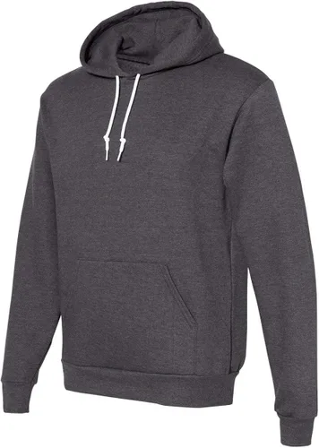 Miniatura 2 de American Apparel Sudadera con capucha de manga larga de vellón flexible para hombre, Blanco, XXS