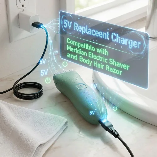 Miniatura 2 de Cargador de repuesto para recortadora Meridian, cable de carga de 5 V, cable de alimentación de aseo compatible con Meridian Electric Shaver
