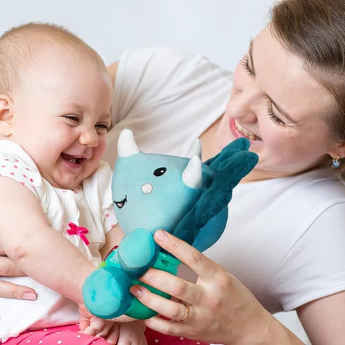 Miniatura 6 de iPlay, iLearn juguetes musicales de dinosaurios para bebés, regalo para niños recién nacidos, dinosaurios suaves de peluche, juguete musical
