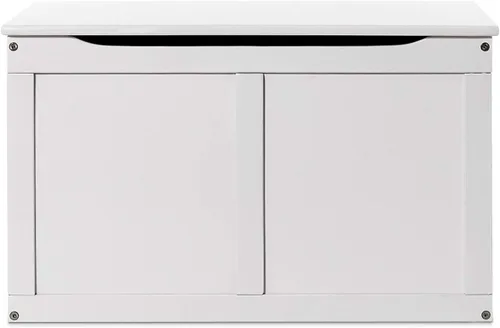 Miniatura 8 de Costzon Caja de juguetes de madera para niños, baúl y banco de almacenamiento para niños con tapa abatible, bisagras, organizador de almacenamiento