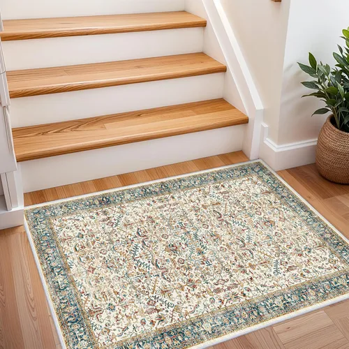 Miniatura 42 de Alfombra de pasillo lavable de 2 x 3 pies - Alfombra antideslizante resistente a las manchas, alfombras y tapetes de cocina duraderos