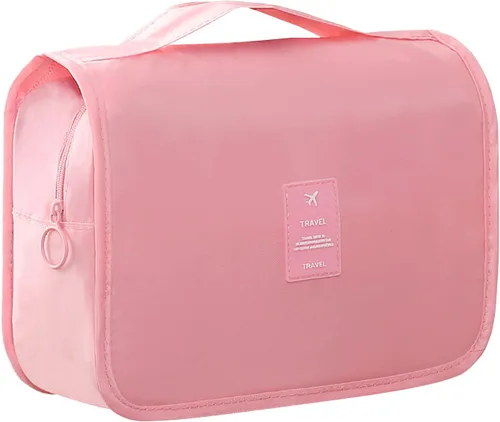 Miniatura 8 de Neceser de viaje colgante para mujer, bolsa de maquillaje resistente al agua, organizador de cosméticos para accesorios de viaje, artículos de Beige
