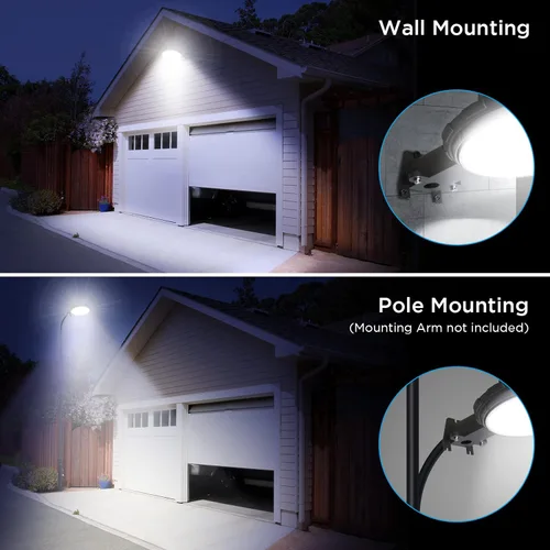 Miniatura 5 de deerdance Luz LED de Granero, Iluminación Exterior del Atardecer al Amanecer con 80W 10000LM 5000K Luz de Día, Luz de Área y Calle Impermeable IP65