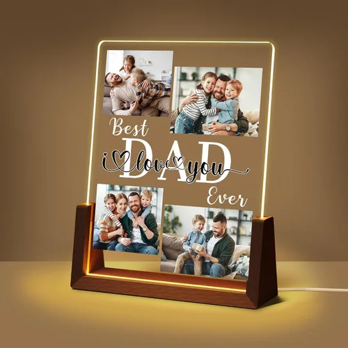 Miniatura 11 de Regalos de cumpleaños personalizados para el día del padre, para papá, de hija, hijo, esposa, marco de fotos con placa acrílica personalizada