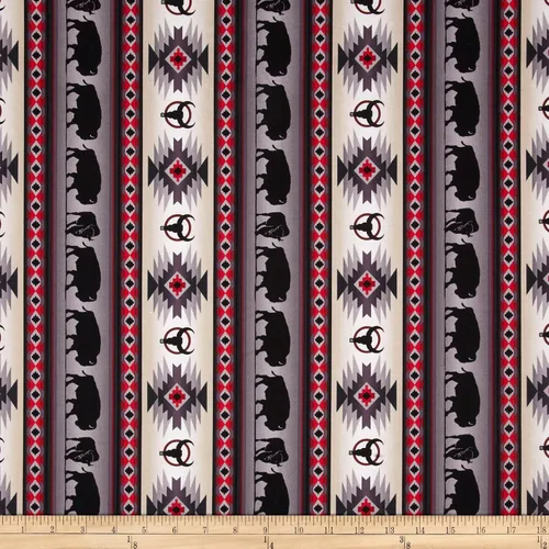 Miniatura 6 de Tucson Buffalo Stripe Turquoise, Fabric by the Yard Turquesa