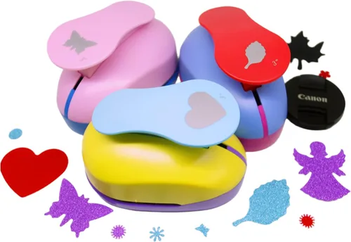 Miniatura 3 de CADY Crafts Punch - Punzones de papel de 3 pulgadas para manualidades (símbolo de música)