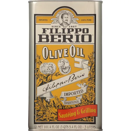 Filippo Berio Aceite de oliva puro, lata de 101.4 onzas