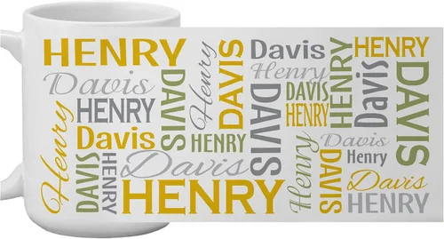 Miniatura 15 de Let's Make Memories Taza Personalizada con Tu Nombre y Firma - Taza de Café Personalizada de 15oz - Relleno para Calcetín - Para Navidad Gris