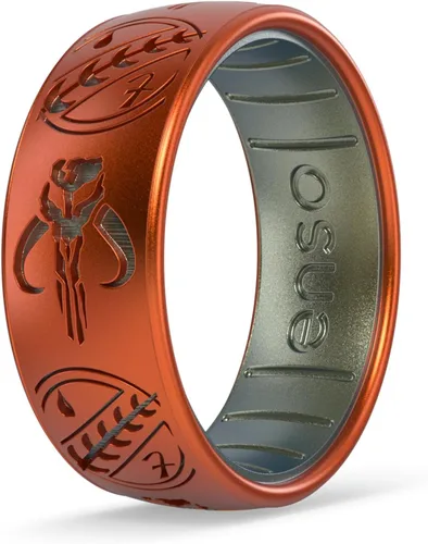 Miniatura 10 de Enso Rings Anillo de boda de silicona – Diseños grabados de Star Wars – Ajuste cómodo – Hecho en Estados Unidos – Ideal para uso activo