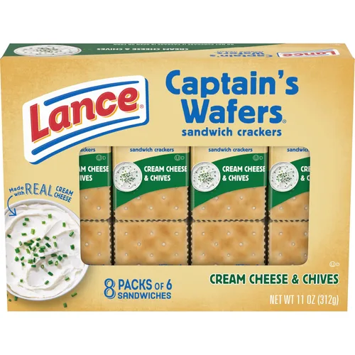 Miniatura 8 de Lance Captain Wafers - Sabor original, 2 paquetes individuales, 500 paquetes en total, 0.23 onzas cada uno