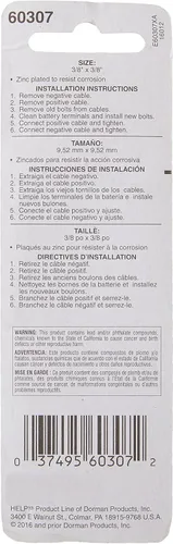 Miniatura 5 de Dorman 60307 3/8 pulgadas-16 x 3/8 pulgadas de longitud de perno, tornillos de terminal lateral de 1-1/8 pulgadas de largo, ajuste universal de 2