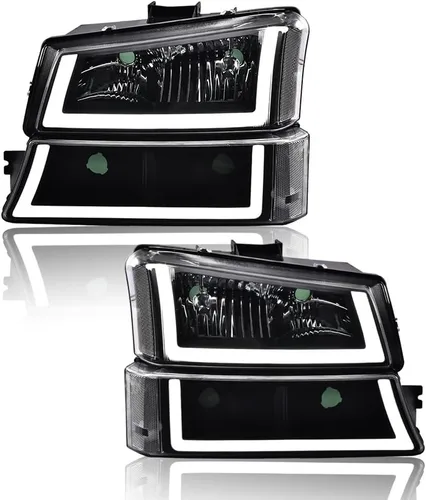 Miniatura 10 de G-PLUS Conjunto de faros LED, compatibles con Chevy Avalanche Silverado 1500 2500 3500 y HD 2003, 2004, 2005, 2006, faros delanteros