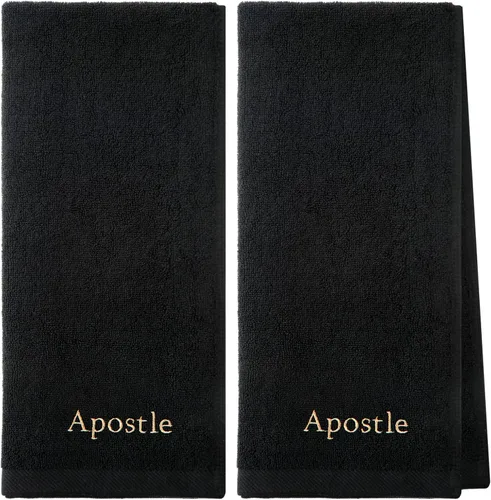 Buryeah 2 Piezas Toallas de Mano Pastor Toallas de Mano Bordadas Cristianas Regalos de Apreciación para el Clero de la Iglesia Cristiana para el Día