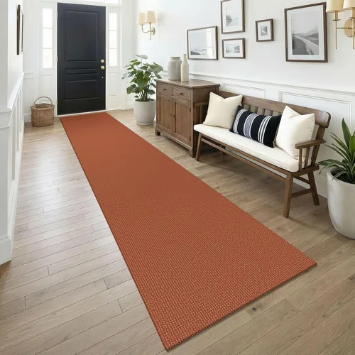 Miniatura 198 de KOZYFLY - Tapetes para entrada, lavable, tejido, con respaldo de goma antideslizante, de algodón, interiores, cocina, entrada, vestíbulo y puerta