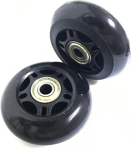 GSHFIGHTING - Juego de 2 ruedas de goma negra para maleta, ruedas de repuesto de 2.953 in x 0.945 in/2.95 pulgadas x 0.94 pulgadas, ruedas de patín