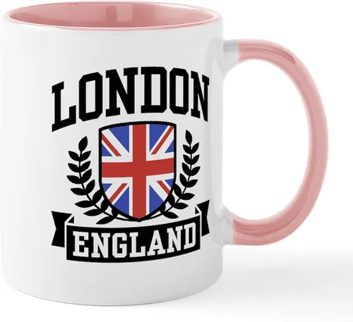 Miniatura 60 de CafePress Born American, British By Hea Taza de café de cerámica de 11 oz (11.0 fl oz)