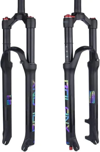 BOLANY 26/27.5/29 bicicleta de montaña suspensión neumática horquilla amortiguador ajuste rebote 1 1/8 tubo recto QR 0.354 in viaje 3.937 in Manual