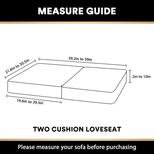 Miniatura 2 de PrinceDeco Funda marrón para muebles, 2 fundas de cojín elásticas de terciopelo para cojines individuales, aptas para mascotas, se mantiene en su