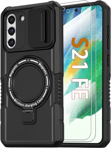 Miniatura 17 de Funda magnética para Samsung Galaxy Note 20 Ultra con soporte de anillo [con protector de pantalla] [Compatible con carga inalámbrica MagSafe] Funda