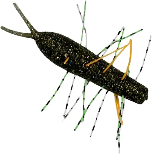 Miniatura 3 de Dimatteo ADSL212 Señuelos de silicona de pesca suave para lubina, trucha, 3.5 pulgadas, 9 unidades, 3 colores, 3 unidades de cada