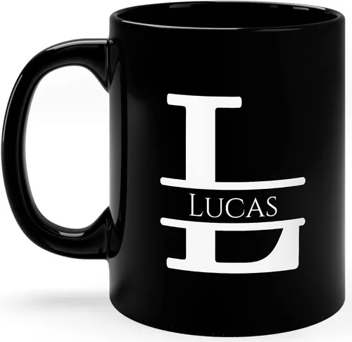 Miniatura 18 de Taza de café personalizada con monograma, letra inicial A personalizada para mujeres, hombres, niñas, niños, papás, mamás amigos, taza de café
