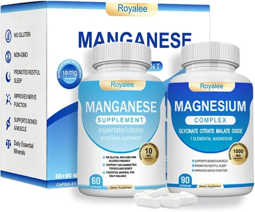 Miniatura 7 de Suplemento complejo de magnesio – 1000 mg con 7 formas de magnesio incluyendo glicinato, citrato, malato, taurato y orrotato – Apoya la relajación