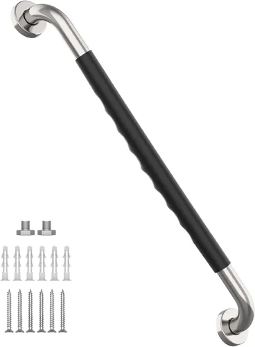 Miniatura 62 de Barra de agarre antideslizante para ducha de 24 pulgadas, acabado blanco frotado con aceite, diámetro de 1.25", Barra de agarre para baño Munzong