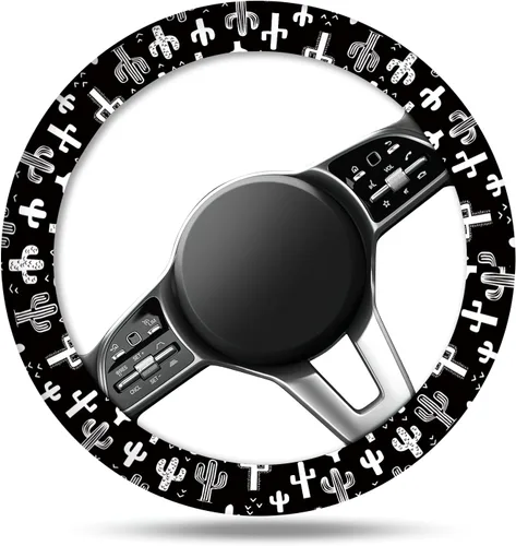 Funda universal de 15 pulgadas para volante de automóvil, antideslizante, transpirable, de neopreno, protector elástico para volante, lindos
