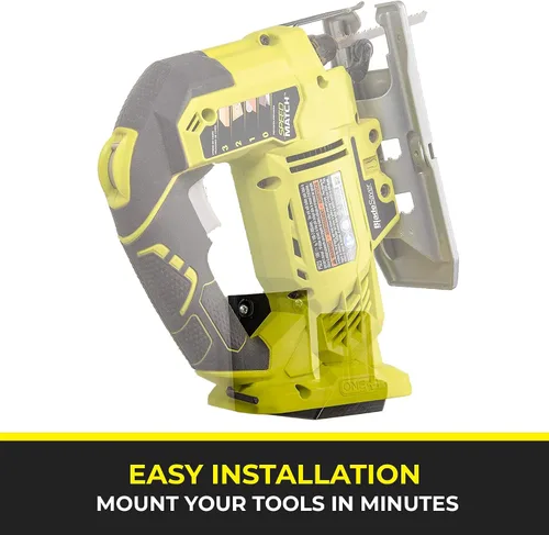 Miniatura 3 de Spartan Mounts Soporte de herramienta para herramientas eléctricas Ryobi Gancho de almacenamiento de pared Práctico organizador de garaje