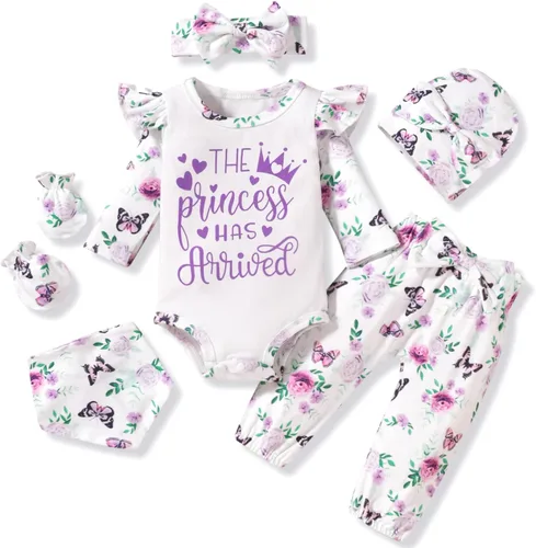 Aalizzwell Traje floral de manga larga para bebé niña otoño invierno