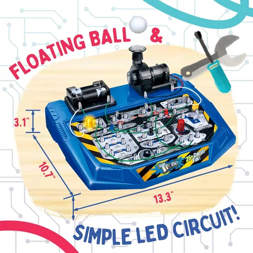 Miniatura 6 de Playz Kit de placa de circuito electrónico con placa de circuito electrónico Playz Advanced Kits STEM para niños