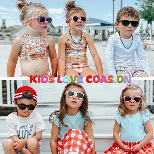 Miniatura 2 de Lentes de sol polarizados de goma elastómero termoplástico (TPEE) flexible, para niñas y niños de 3 a 9 años