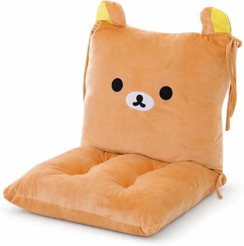 Miniatura 13 de ChezMax juego de almohadón relleno con acolchado, respaldo y asiento, para auto; silla mecedora cuadrada plegable, con estampado de caricaturas