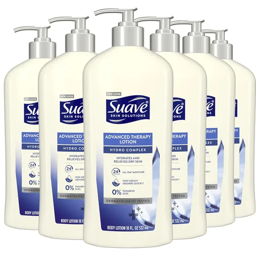 Miniatura 11 de Suave + Loción curativa avanzada para manos y cuerpo para mujeres con ceramidas para piel muy seca, hidratante, no grasosa, crema hidratante sin