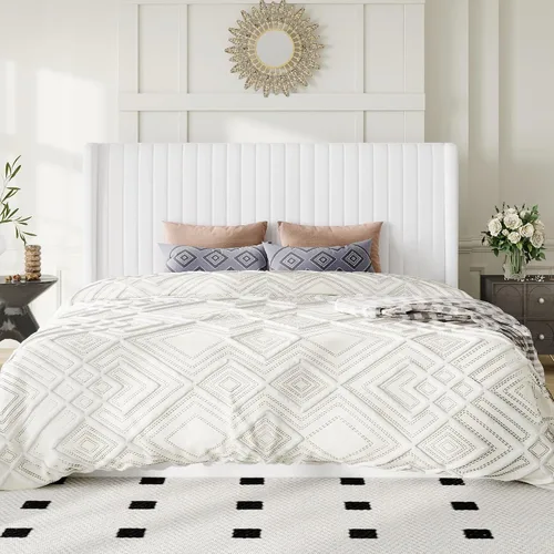 Miniatura 8 de Allewie Base de cama de almacenamiento elevable de tamaño matrimonial, sistema de soporte hidráulico, marco de cama de plataforma tapizada