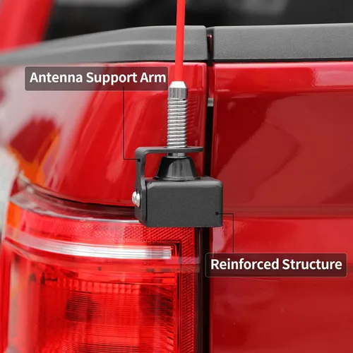 Miniatura 4 de Linskip Antena CB de Servicio Pesado Compatible con Montaje en Mástil de Puerta Trasera para Chevrolet Silverado y GMC-Sierra 1500 2014-2018