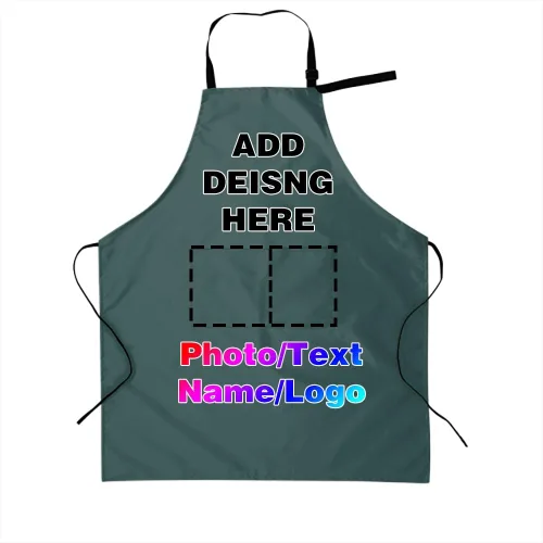 Miniatura 11 de Delantales personalizados para mujeres y hombres, delantal personalizado con logotipo de texto fotográfico, delantales de cocina personalizados