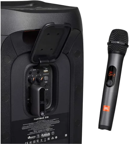 Miniatura 9 de JBL Sistema inalámbrico de dos micrófonos con receptor de doble canal, negro