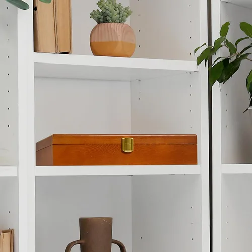 Miniatura 5 de Caja de recuerdo de madera, caja decorativa grande, caja de recuerdos con tapas, caja de recuerdos de boda, caja de joyería, caja de oración, caja