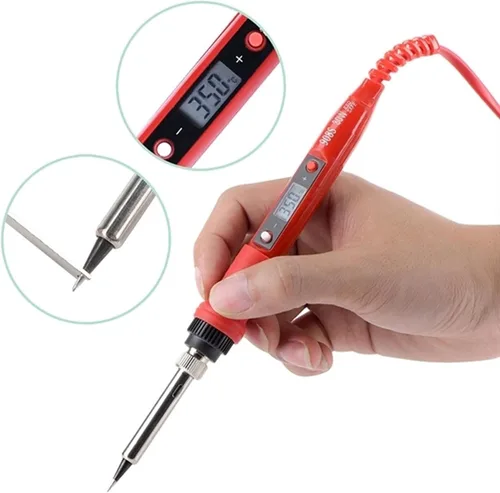 Miniatura 2 de Soldering Iron Kit, 80W Digital LCD Display Soldering Gun with Adjustable Temperature Controlled and Fast Heating Ceramic Thermostatic Design, 110V