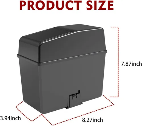 Miniatura 2 de 1 Paquete Bote de Basura para Carro con Tapa, 8.2" x 7.8" x 3.9" Capacidad Universal Impermeable Portátil Bote de Basura para Carro, Organizador