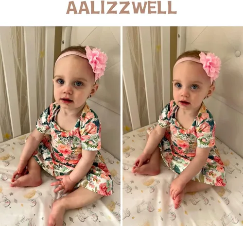 Miniatura 3 de Aalizzwell Vestido tipo body para bebé recién nacido