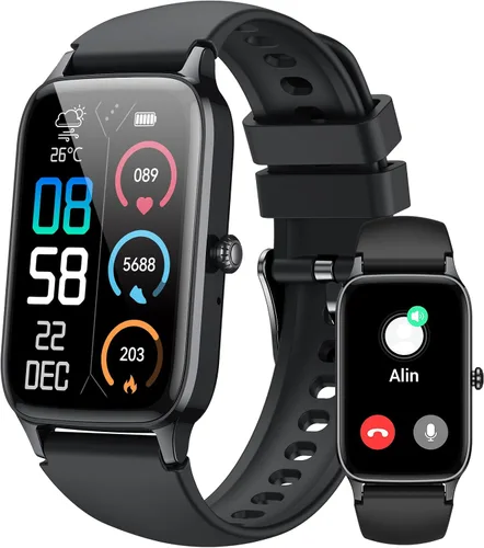 Reloj inteligente para hombres y mujeres, reloj inteligente de 1.57 pulgadas (respuesta/hacer llamadas), rastreador de actividad física con más de