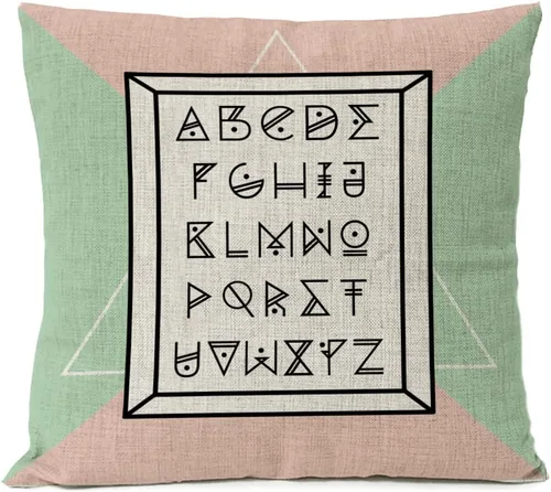 Miniatura 5 de Juego de 4 fundas de almohada geométricas de ciervo negro y verde de 18 x 18 pulgadas con forma de corazón, fundas decorativas para el hogar, sofá