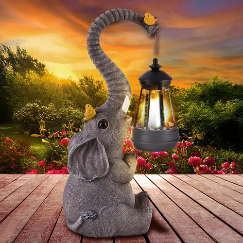 Miniatura 9 de Luces solares de jardín para exteriores, estatuas de oso negro con girasoles, decoración de escultura, regalos de madre para mujeres, hombres