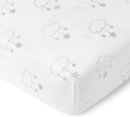 Miniatura 3 de Newton Baby Sábana bajera ajustable para cuna (paquete de 2) - Ultra transpirable y suave, algodón orgánico, se adapta a todas las cunas estándar