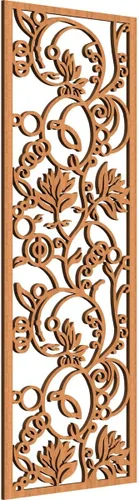 Miniatura 195 de 9 3/8"W x 24 3/8"H x 1/4"T Caspio Decorativos Paneles De Pared De Madera De Calado, Roble Rojo rojo (Red Oak)