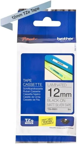 Miniatura 9 de Brother TZe-141 - Cinta de etiquetado, negro sobre transparente, 0.709 in de ancho x 26.2 ft de largo, laminada, suministros originales de Brother